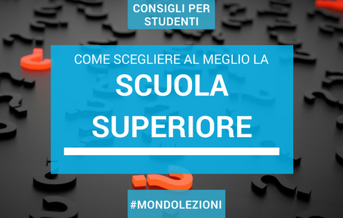 È importante scegliere bene la scuola superiore? Sì.