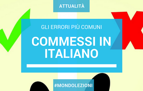Errori tipici commessi in italiano